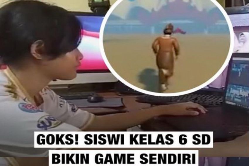 Keren, Siswi SD Ini Ciptakan Game Edukatif Petualangan